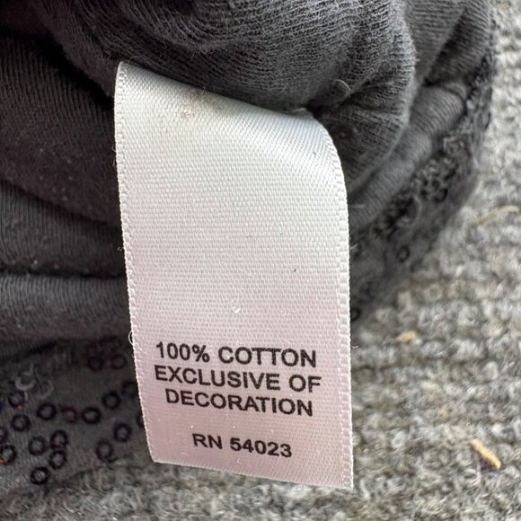 Banana‎ Republic Top Womens Small Black Sequins Dark Fairy Boho Sparkle Glitter - Picture 5 of 14